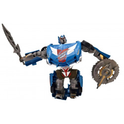 Autorobot s mečom 15cm - modrá