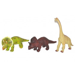 Dinosaury 35cm - zelená - Triceratops