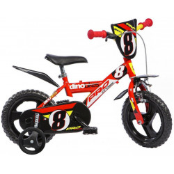 DINO Bikes - Detský bicykel 12" 123GLN - červený 2017