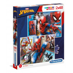 Clementoni Puzzle 2x60 Spiderman