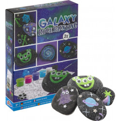 Maľovanie na kamienky Galaxy