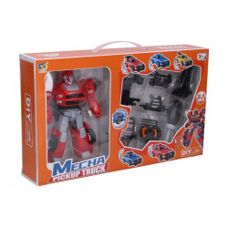 Autorobot pick-up skrutkovací červený 17cm
