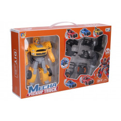Autorobot pick-up skrutkovací žltý 17cm